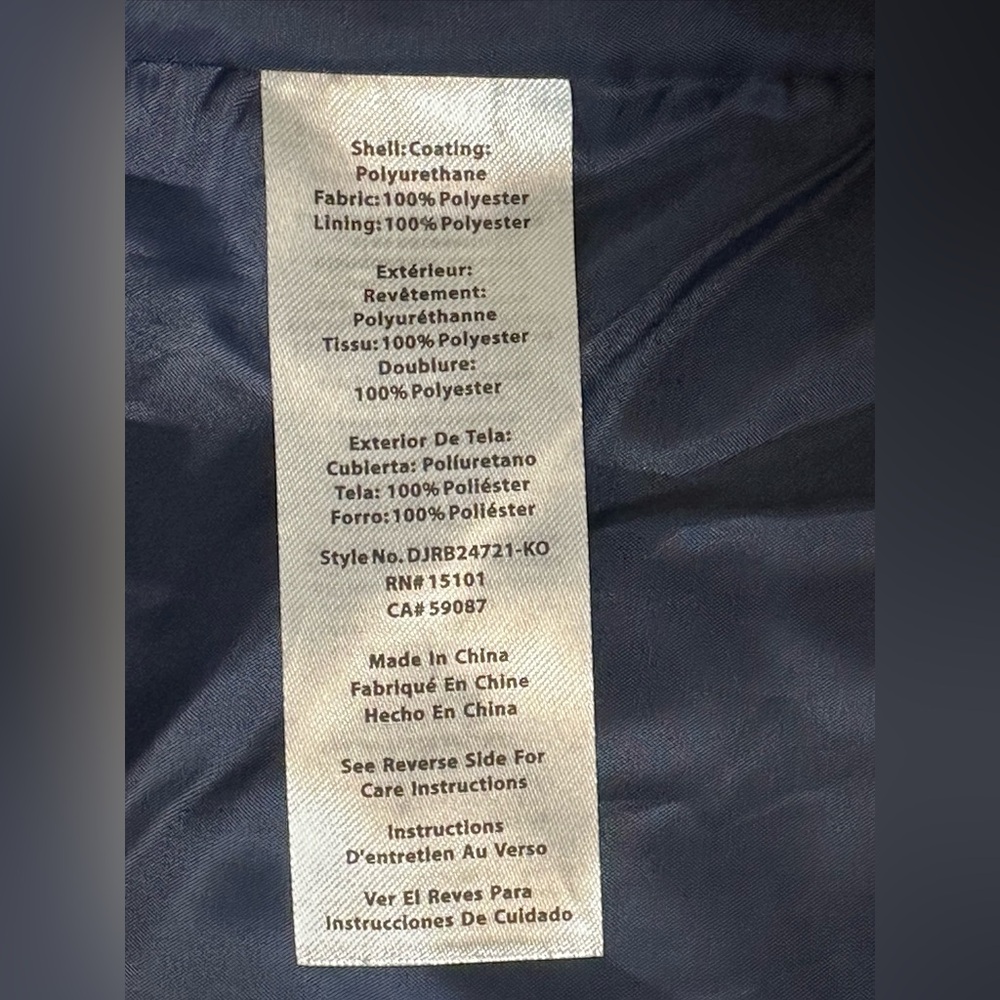 Draper James Navy Button-Front Trench Coat - Picture 12 of 12